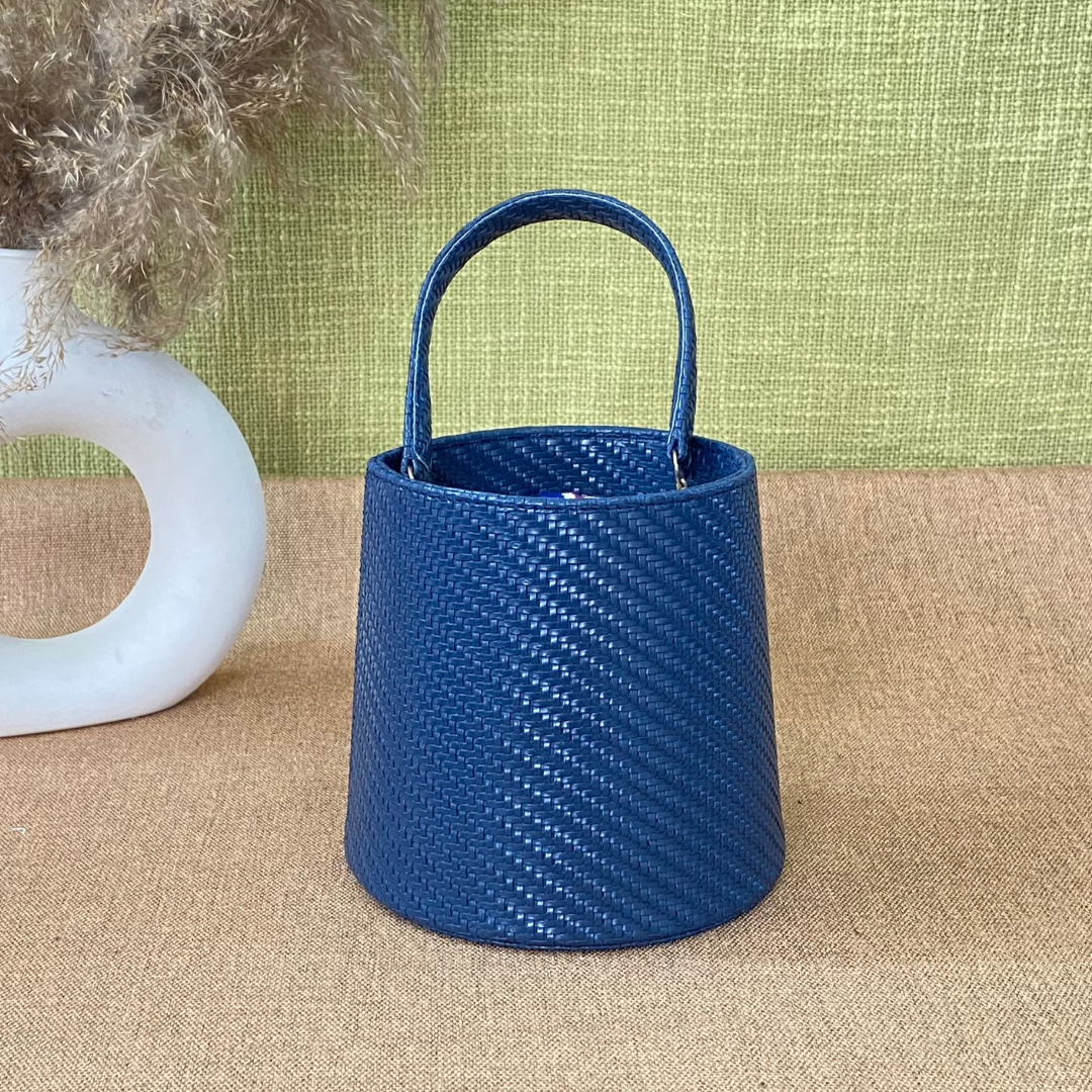 Blue Bucket Bag