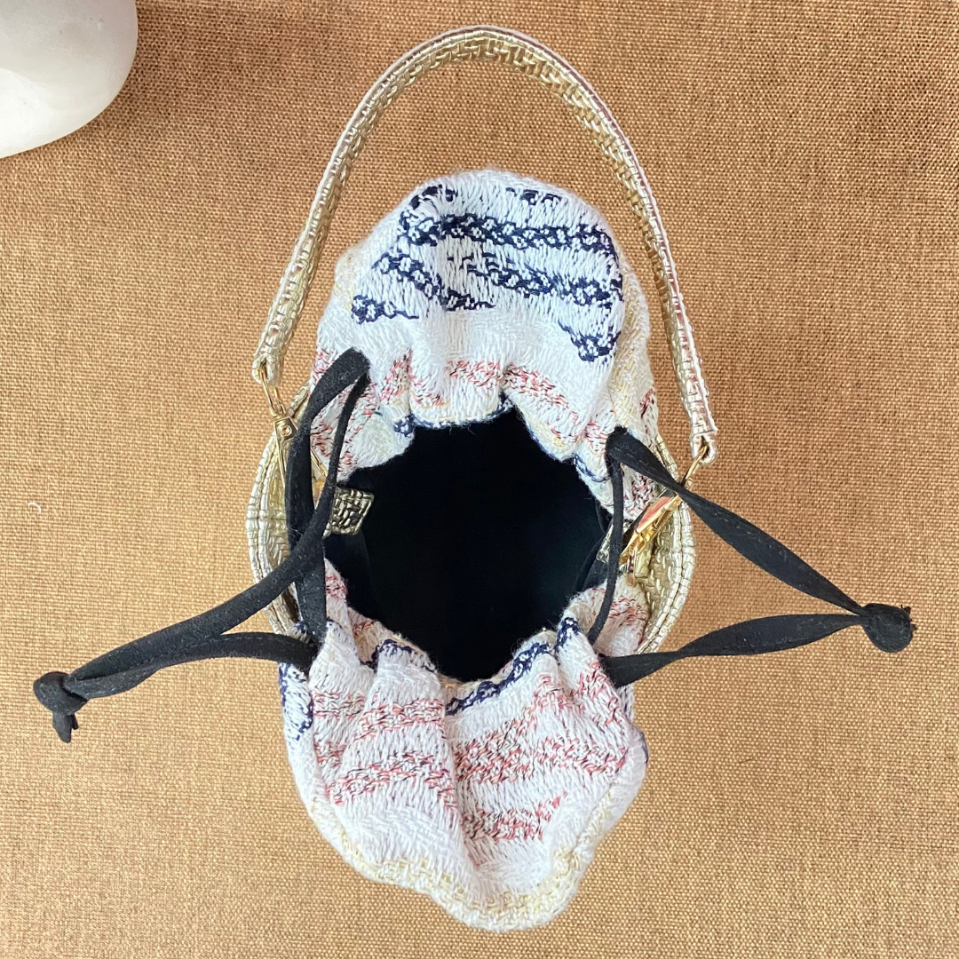 Gold Bucket Bag