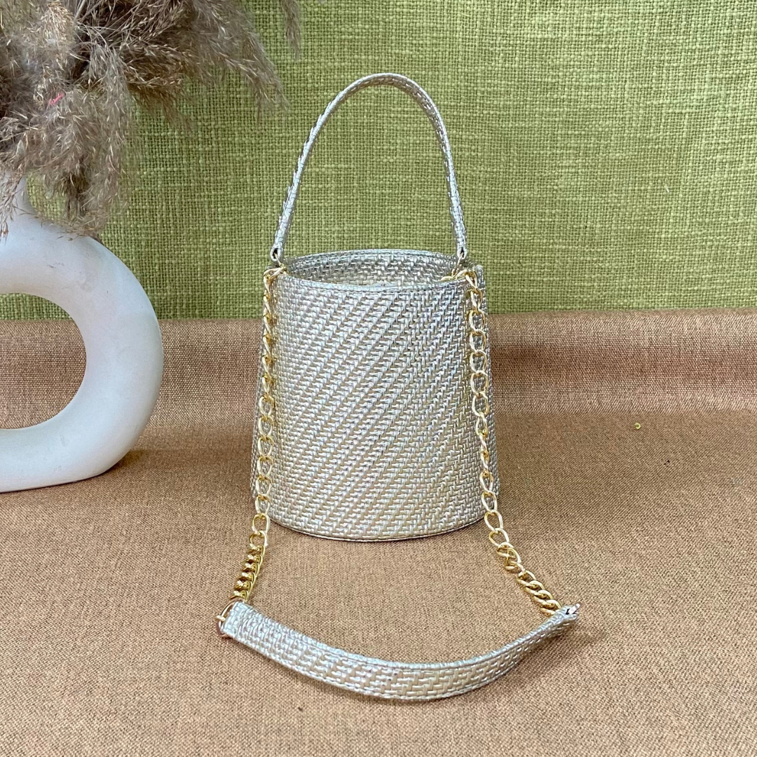 Gold Bucket Bag