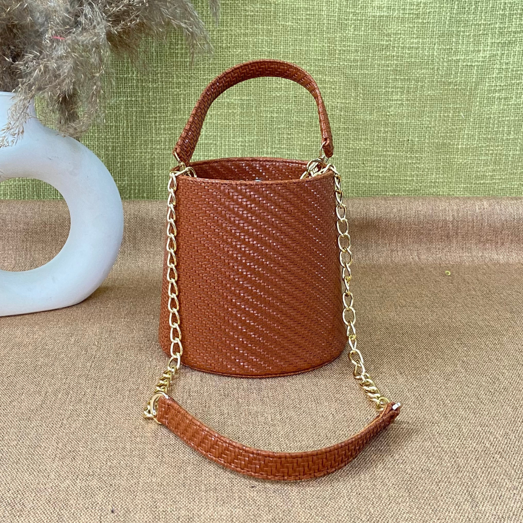 Tan Bucket Bag