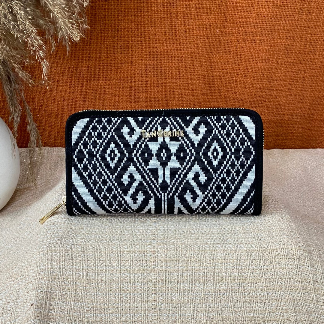 Black Aztec Big Wallet