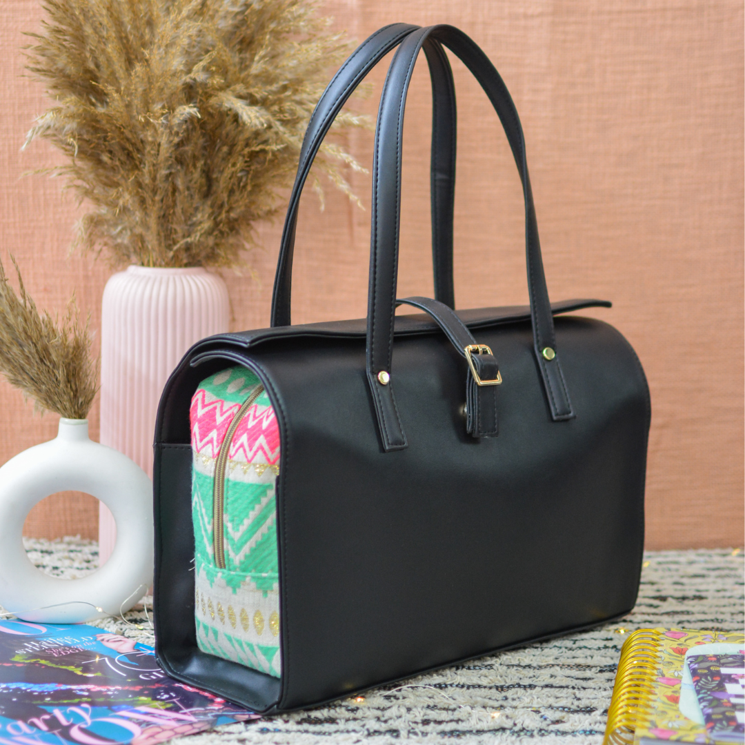 Black with Neon Leera 14inch Bag
