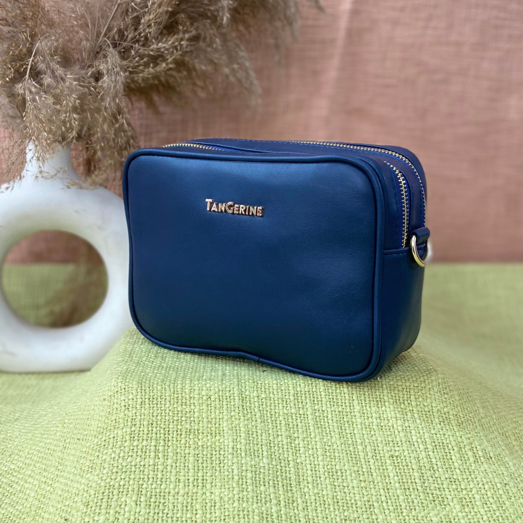 Blue Dual Compartment + Blue Bullet Pochette Belt