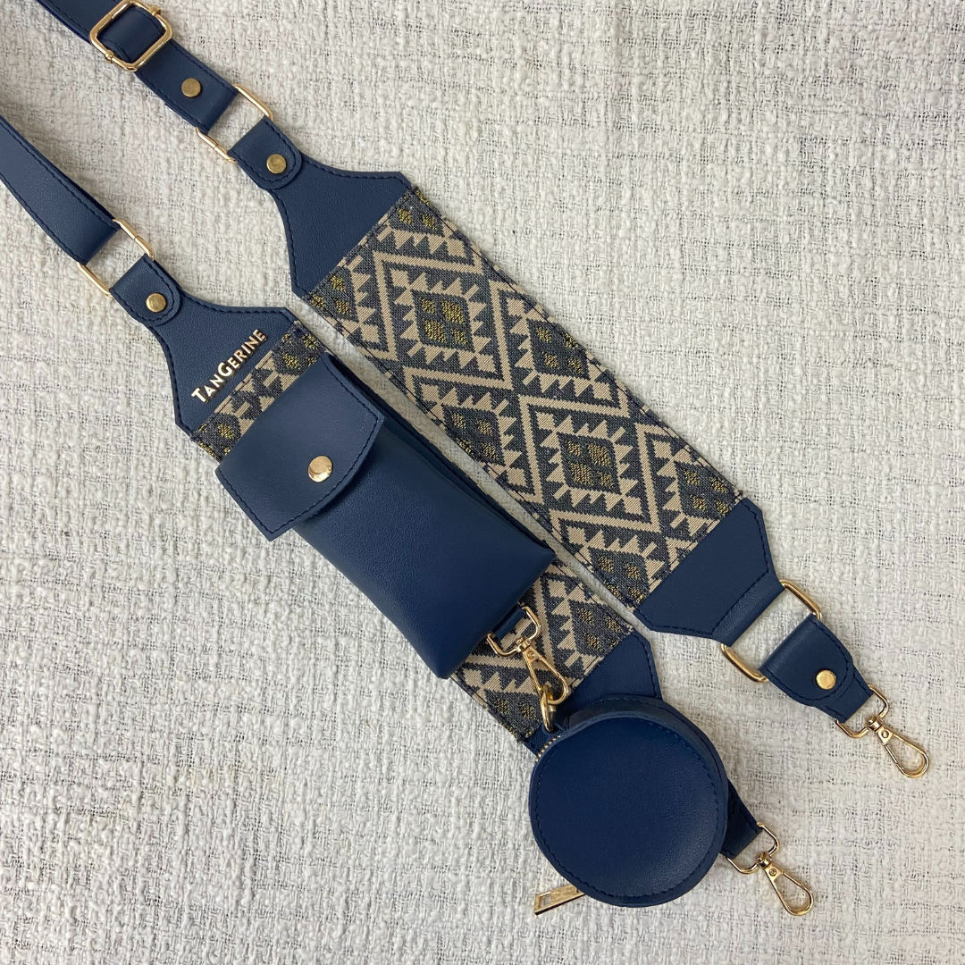 Blue Light Black Diamond Pochette Belt only