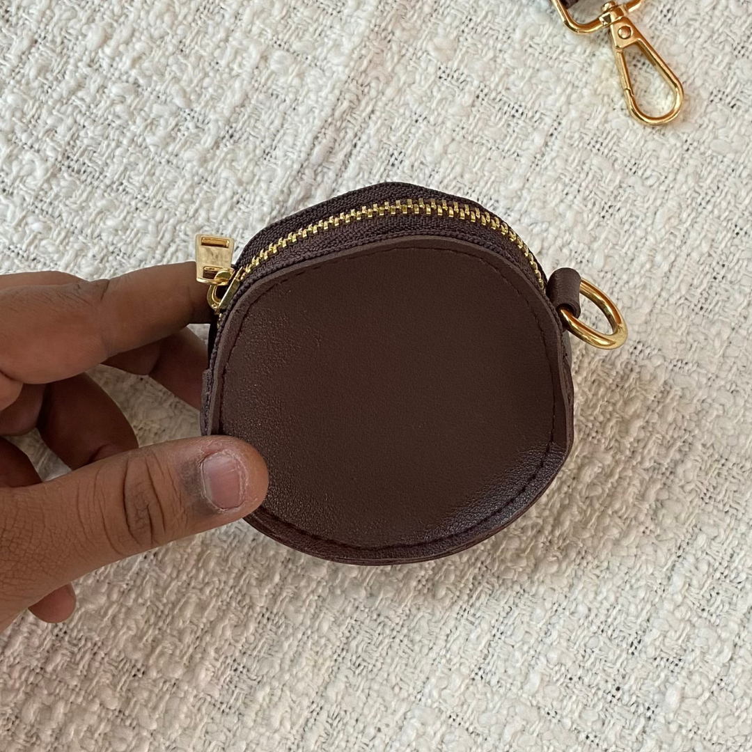 Brown Dual Compartment + Brown Tribal Pochette Belt with Phone Case