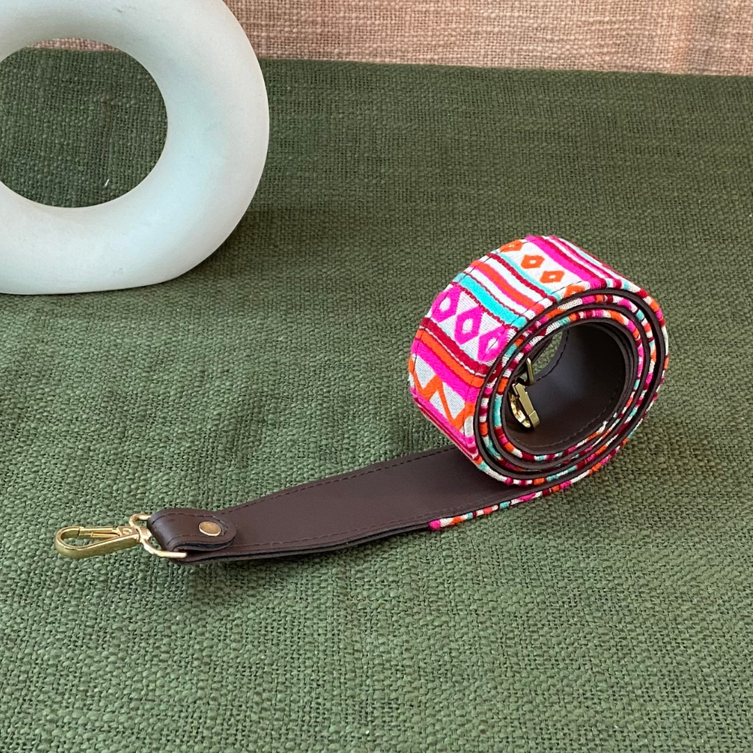 Dark Brown Boho Shoulder Strap