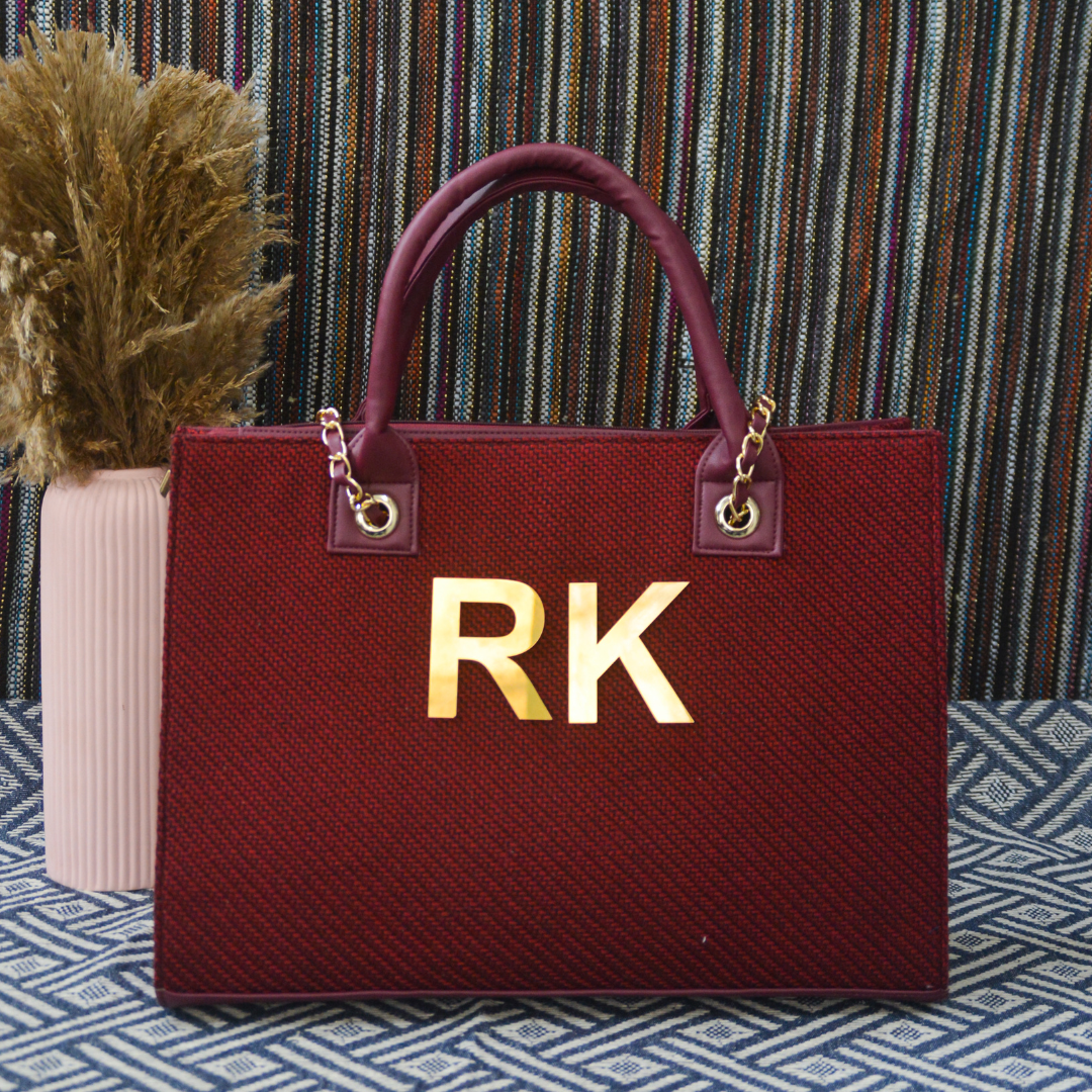 Mulberry Chain Tote Metal (2 Initials)