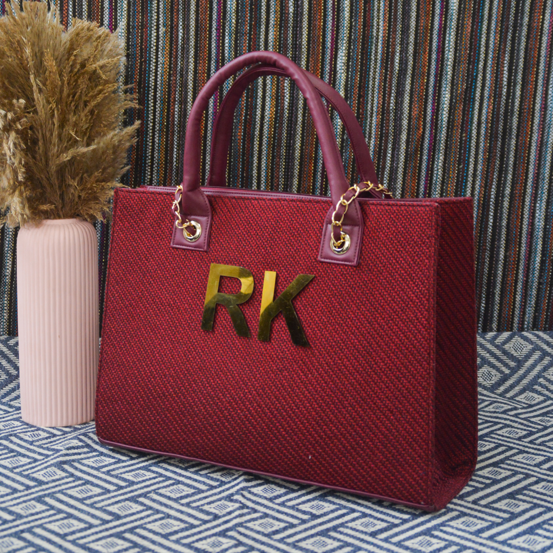 Mulberry Chain Tote Metal (2 Initials)