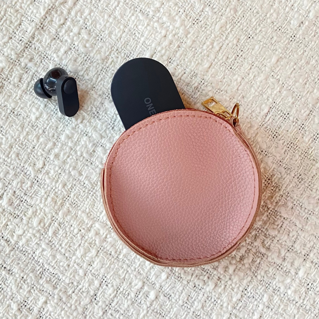 Pink with Boho Cloth on Pocket Pochette only Belt