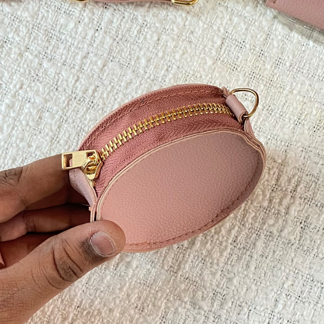 Pink with Purple Pop Pochette Belt with Phone Case