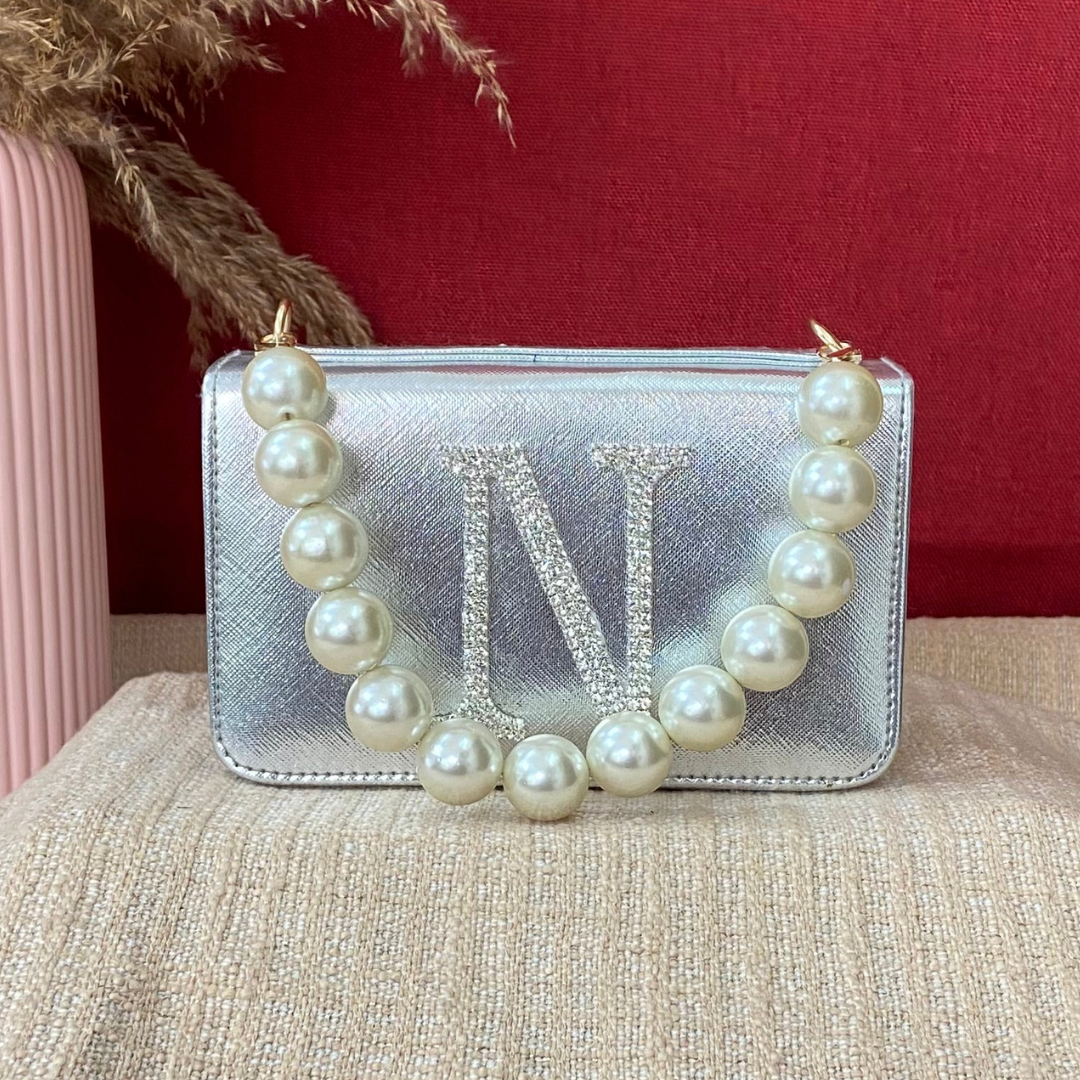 Silver Box Style Waist Bag Phone Size