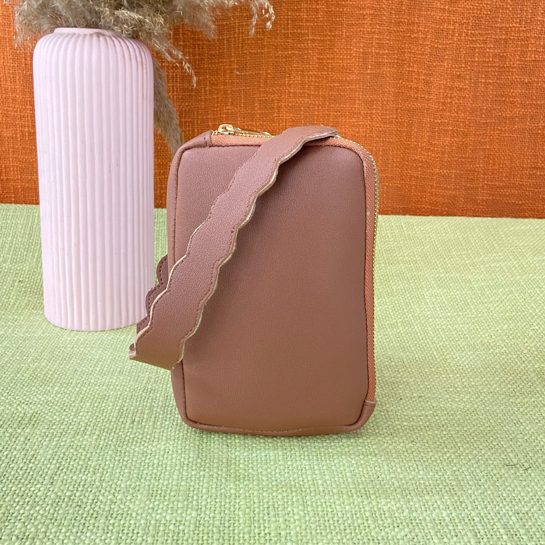 Tan Pouch + Tan Vibrant Pochette Belt