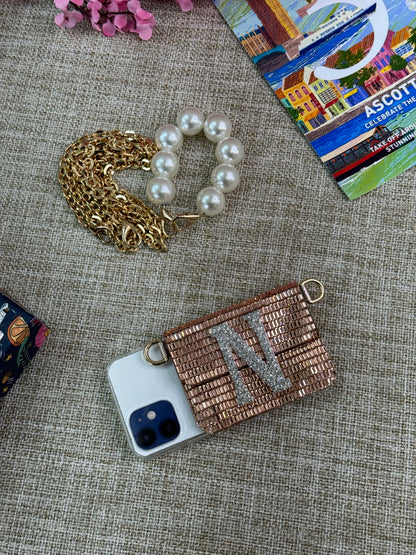ROSE GOLD MIRROR PHONE SLING