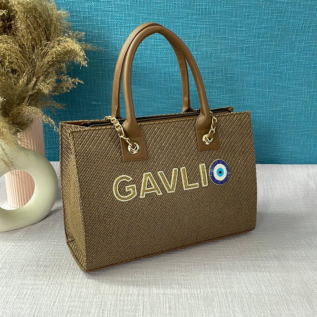 CHAIN TOTE FULL NAME + EVILEYE