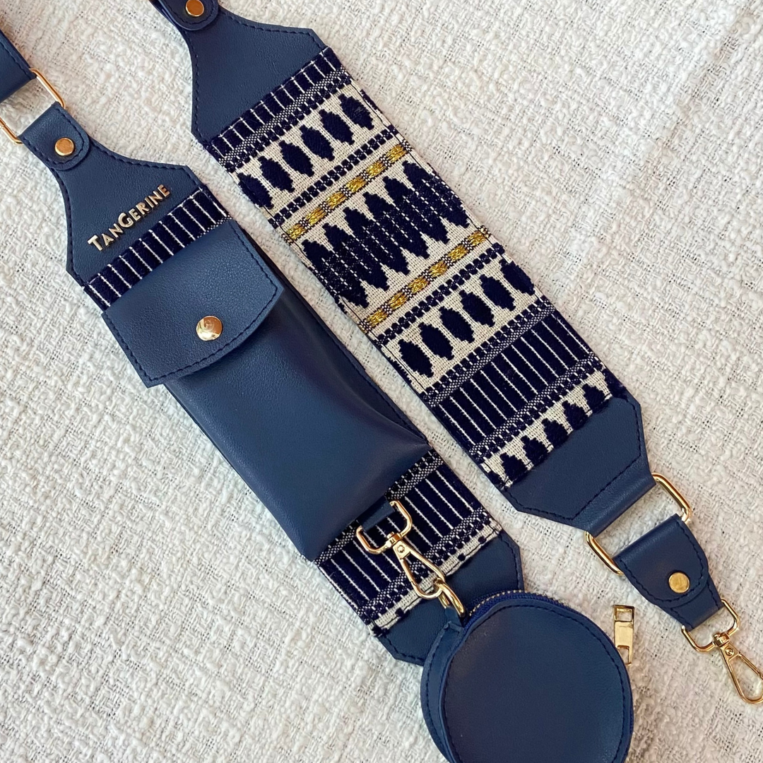 Blue Dual Compartment + Blue Bullet Pochette Belt