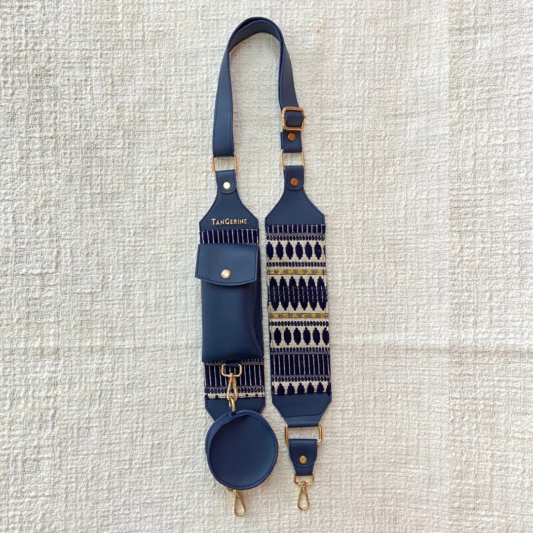 Blue with Blue Bullet Pochette only Belt