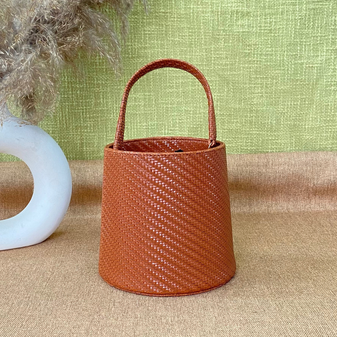 Tan Bucket Bag