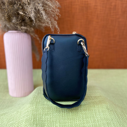Black Pouch + Black with Black Diamond Cloth on Pocket Pochette Belt.