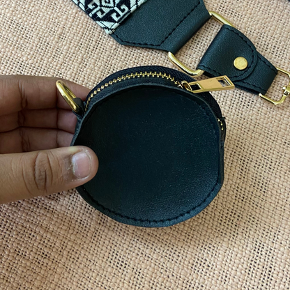 Black with Multi-Color Diamond Pochette only Belt.