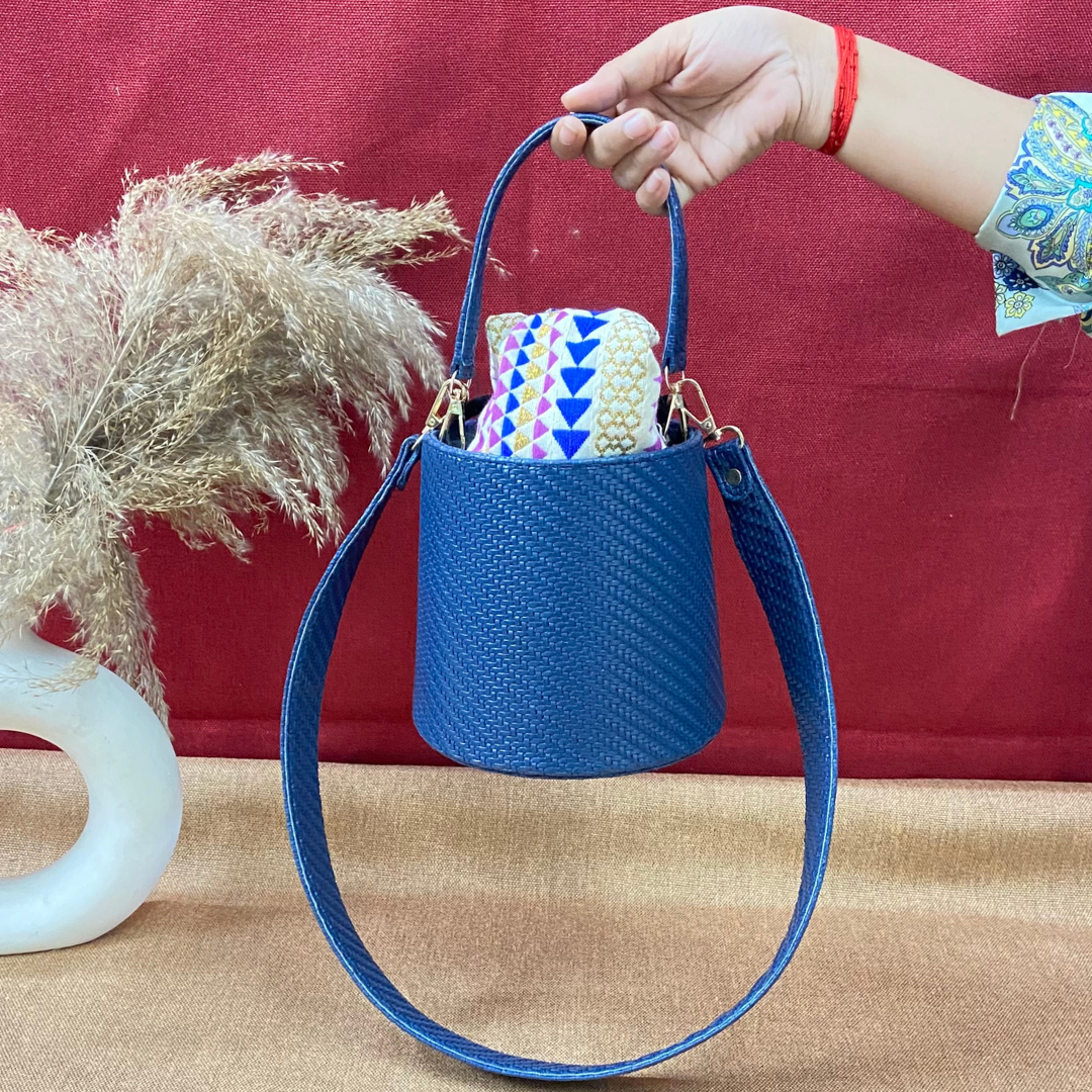 Blue Bucket Bag