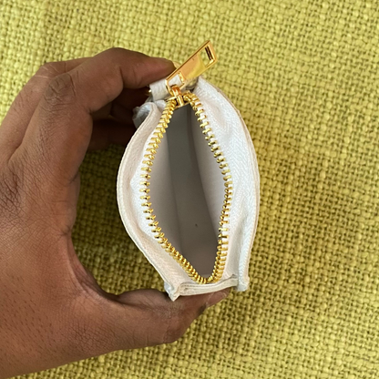 White Plain Pochette Belt with Phone Case