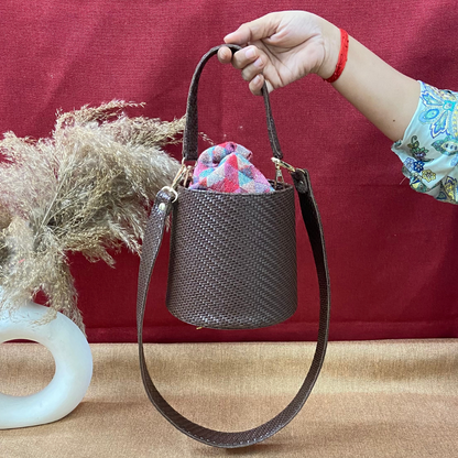 Brown Bucket Bag
