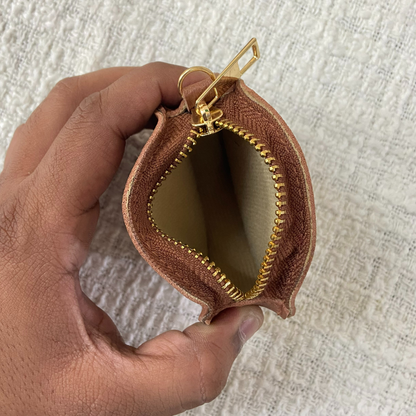 Tan Vibrant Pochette Belt with Phone Case