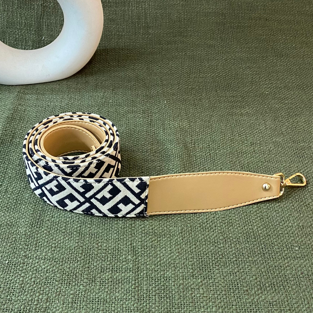 Beige T- Shape Design Shoulder Strap