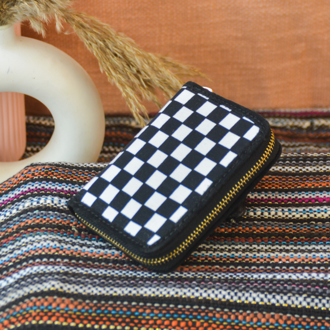 Black &amp; White Mini Wallet