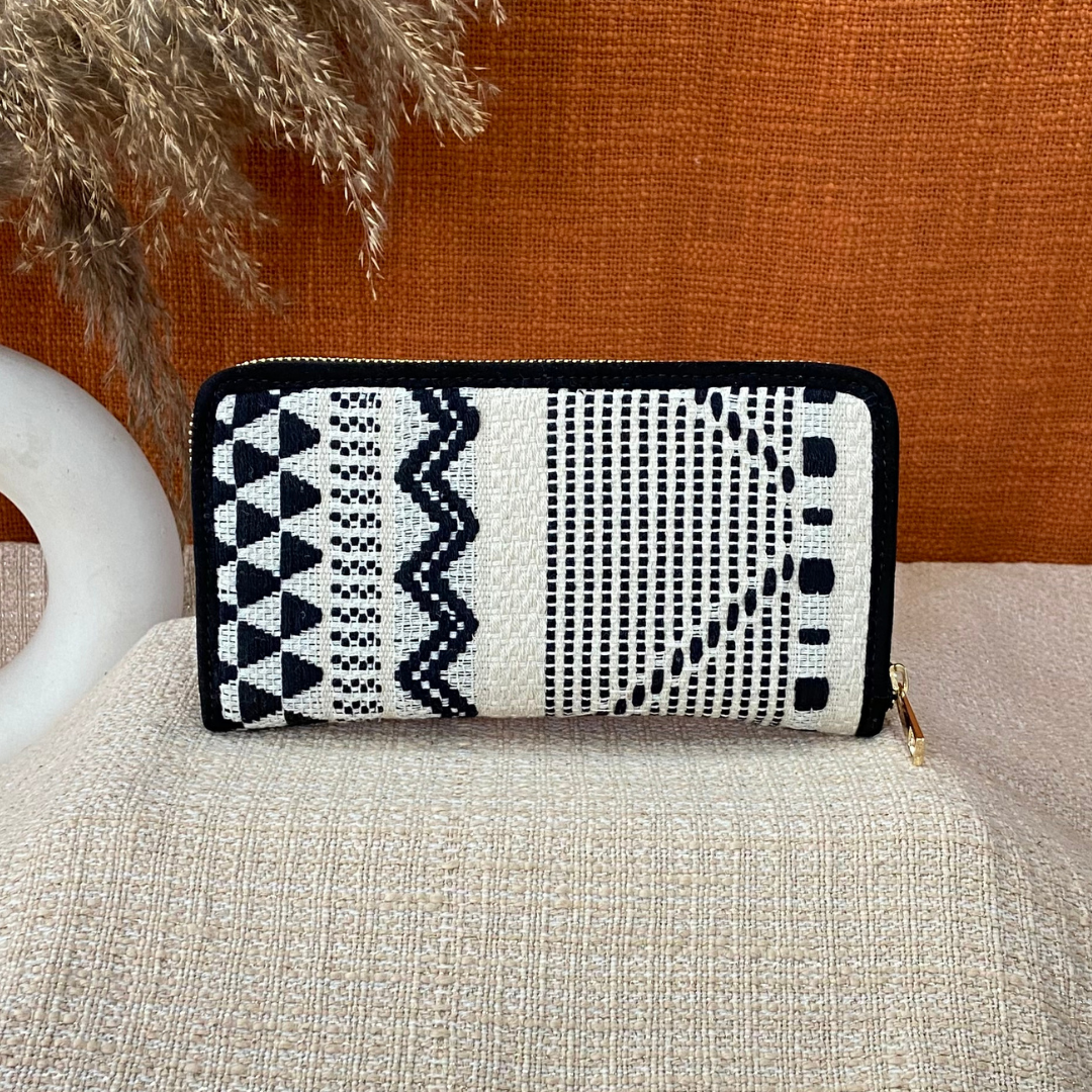 Black &amp; White Tribal Big Wallet