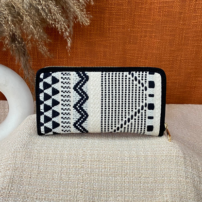 Black &amp; White Tribal Big Wallet