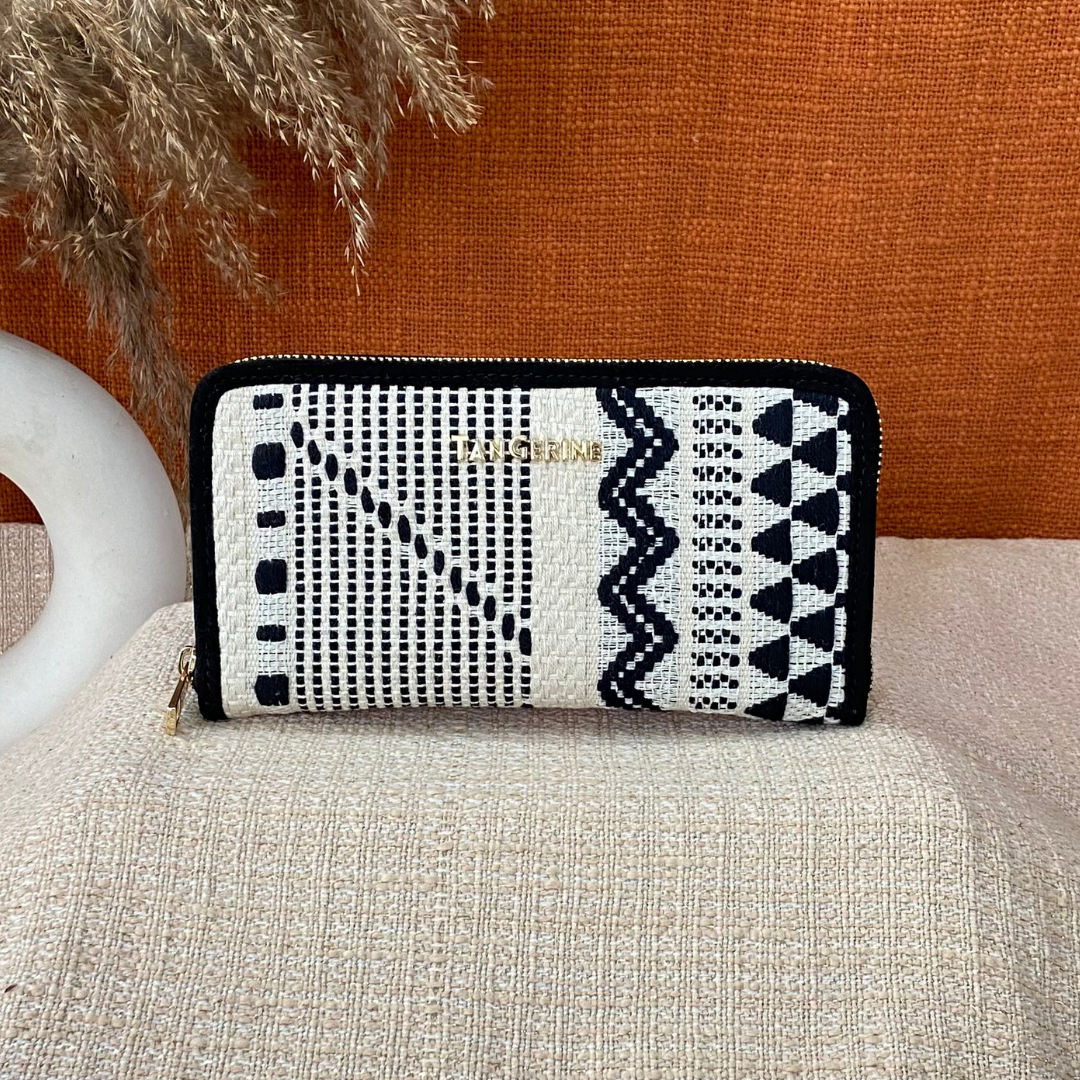 Black &amp; White Tribal Big Wallet