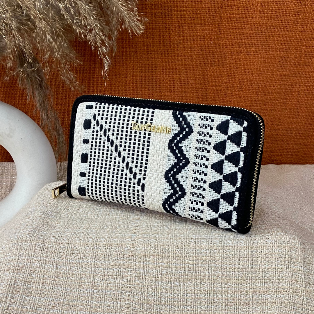Black &amp; White Tribal Big Wallet