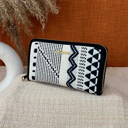 Black &amp; White Tribal Big Wallet