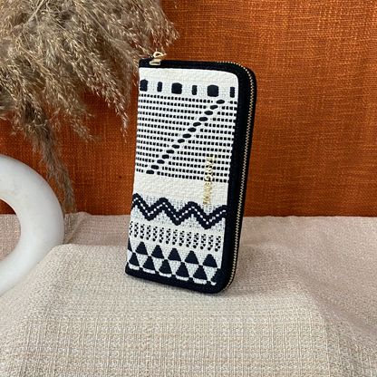 Black &amp; White Tribal Big Wallet
