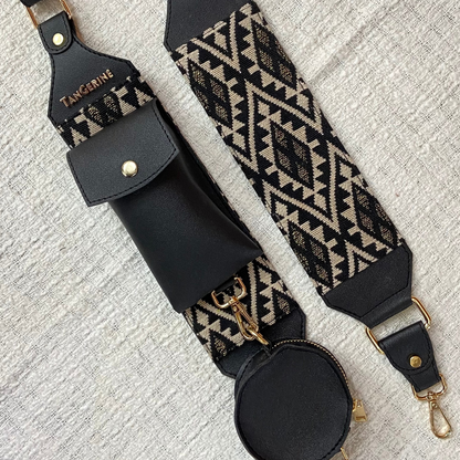 Black with Black Diamond Pochette only Belt.