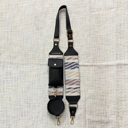 Black with White Tribal Pochette only Belt.