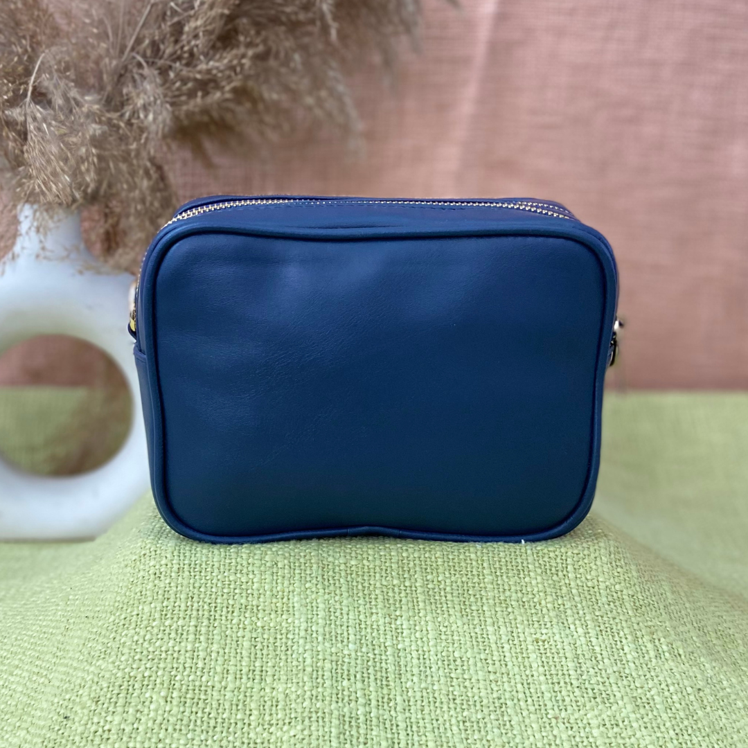 Blue Dual Compartment + Blue Bullet Pochette Belt