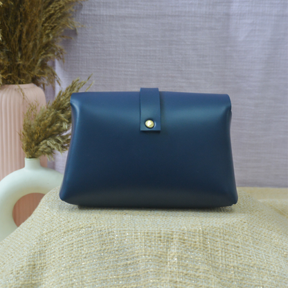 Dark Blue Eva Bag with Purple Pop Belt.