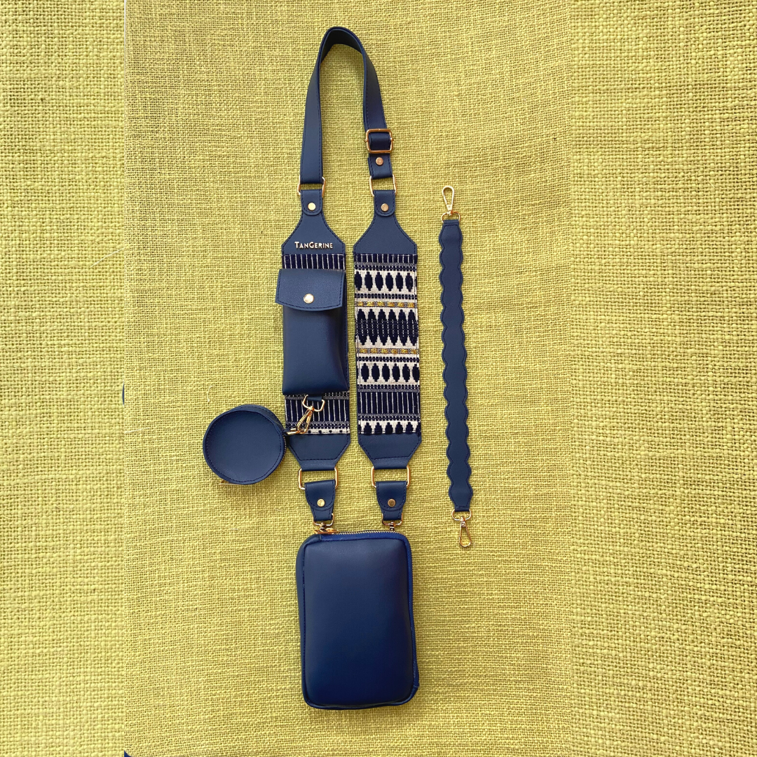 Blue Pouch + Blue Bullet Pochette Belt