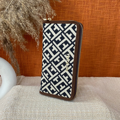 Brown T-Shape Big Wallet