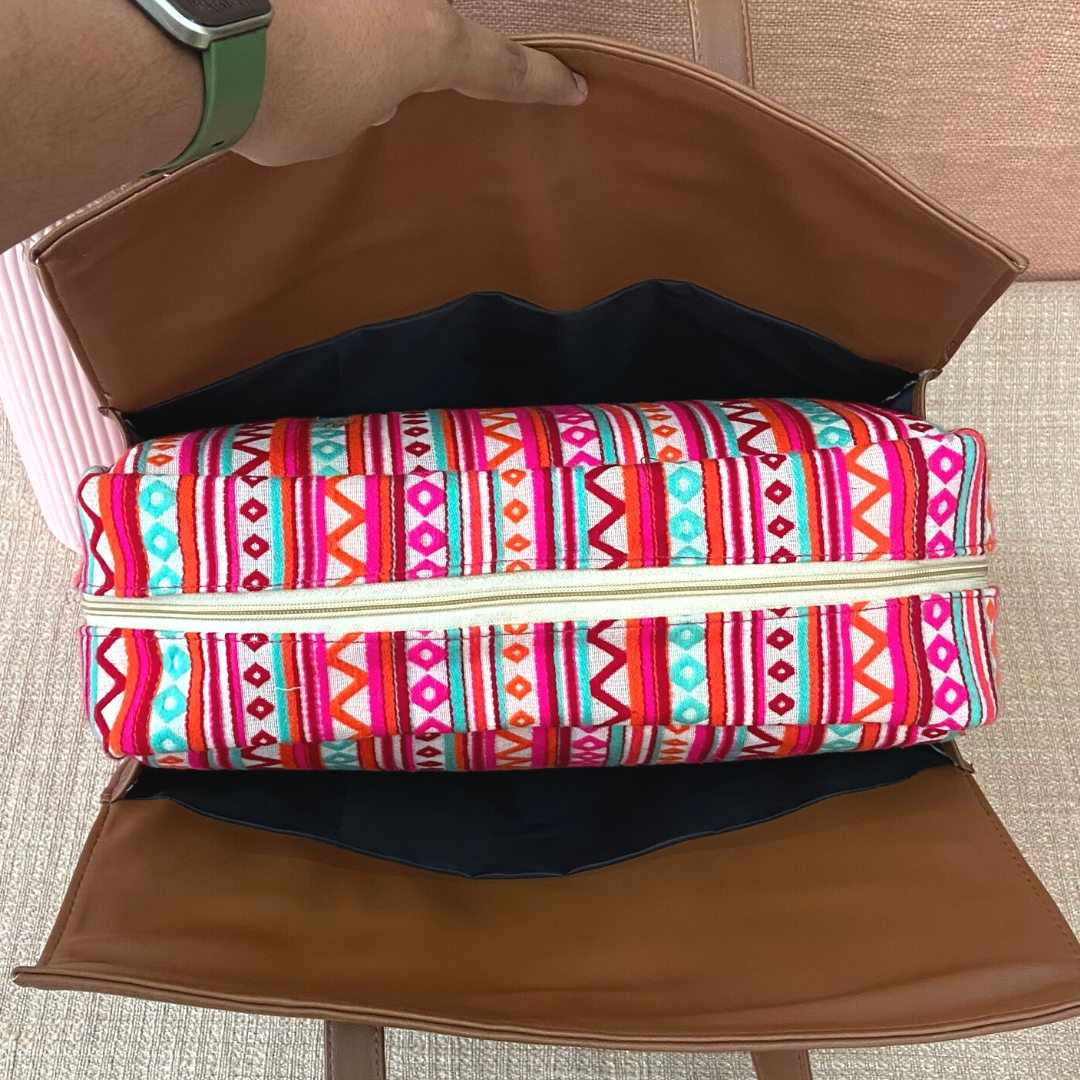 Brown With Boho Design Leera 12inch Bag