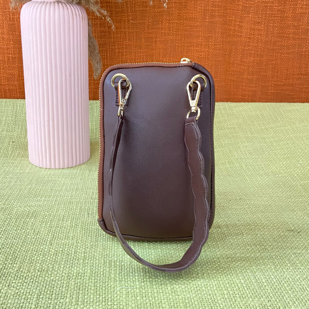 Brown Pouch + Brown Plain Pochette Belt