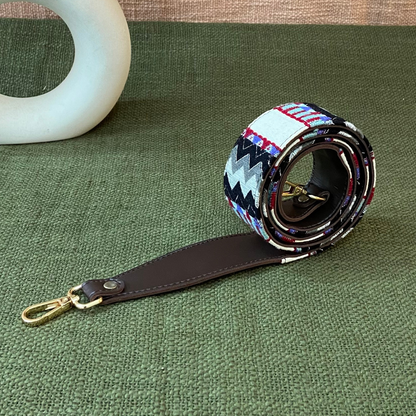 Dark Brown Tribal Shoulder Strap