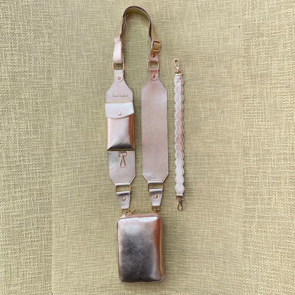 Gold Pouch + Gold Metallic Plain Pochette Belt
