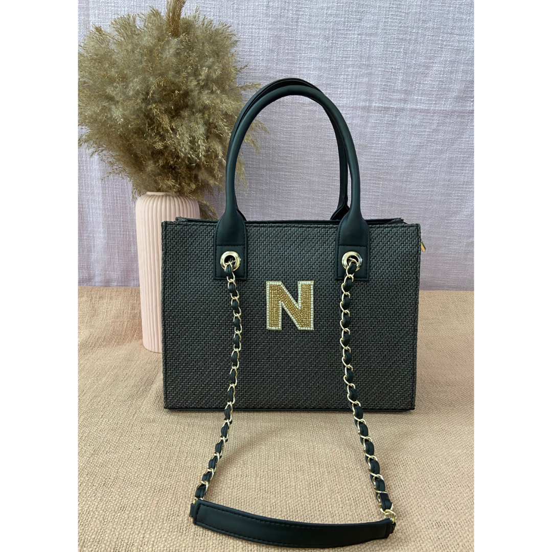 Grey Chain Tote 12inch