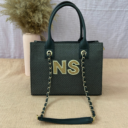 Grey Chain Tote 12inch