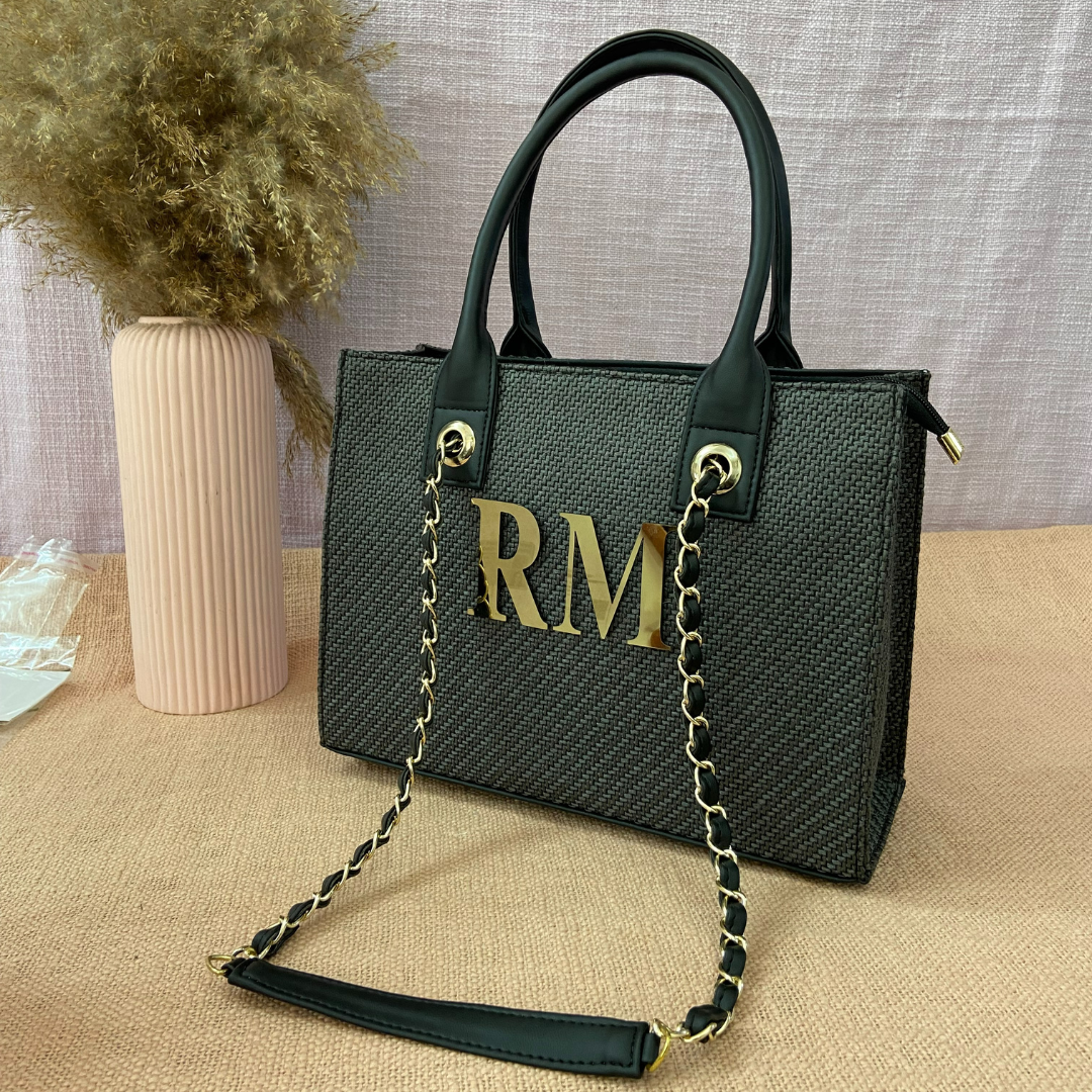Grey Chain Tote 12inch