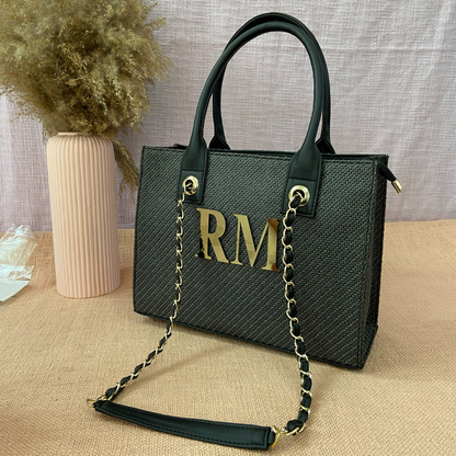 Grey Chain Tote 12inch