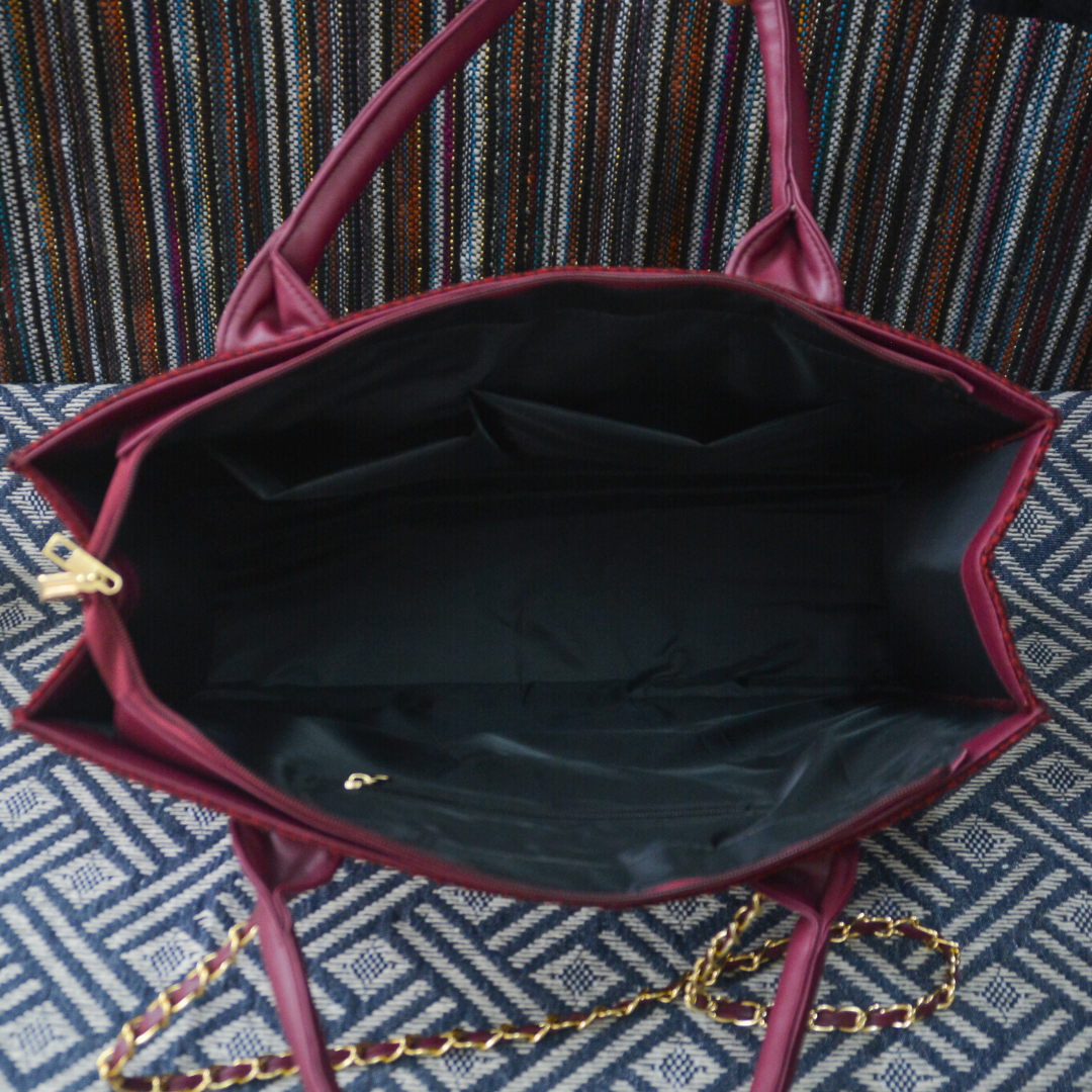 Mulberry Chain Tote Metal (2 Initials)